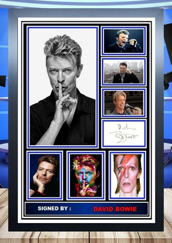 David bowie signed a4 - david,