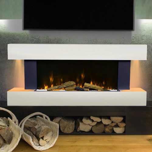 Wall mounted electric fire - 52",