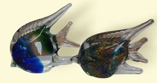 Murano Style Glass Fish x 2