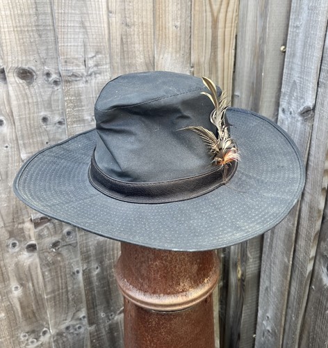 Barbour wax wide brim hat - wide-brim,