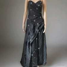 Jora Collection Black  Embellisd Prom Dress Size XS See Photes For Measurements 