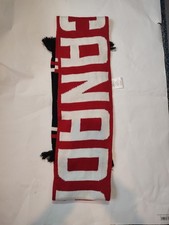 Canada Olympics Scarf Adult Red White Black Hudson Bay Olympic One Size