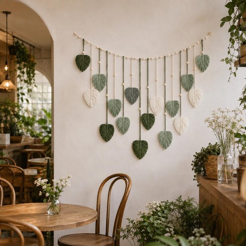 Handmade boho macrame wall - handmade,