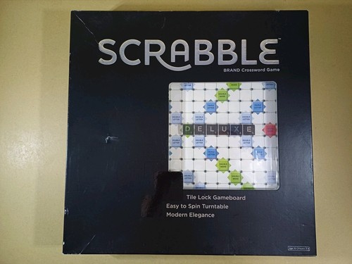 Scrabble deluxe edition black - scrabble,