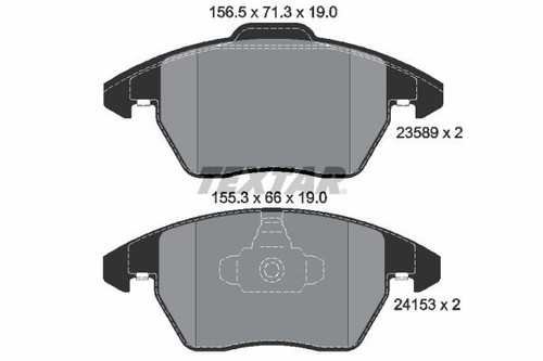Textar 2358901 front - 2358901, pad