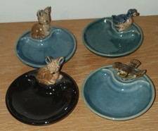 4 Irish Wade Whimsy Pin Dishes
