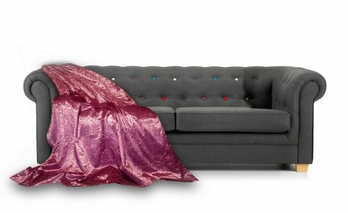 Throw over bedspread crushed - over,