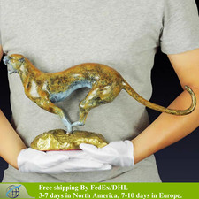 Bronze Leopard Statue Modern