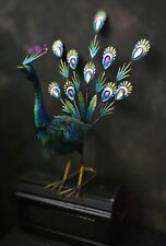 Metal Peacock Ornament Statue Figurine Metalware Sculpture