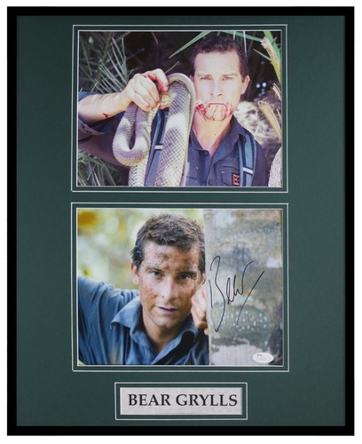 Bear grylls signed framed - bear,