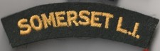 Somerset Light Infantry : Woven / Embroidered Cloth Shoulder Title