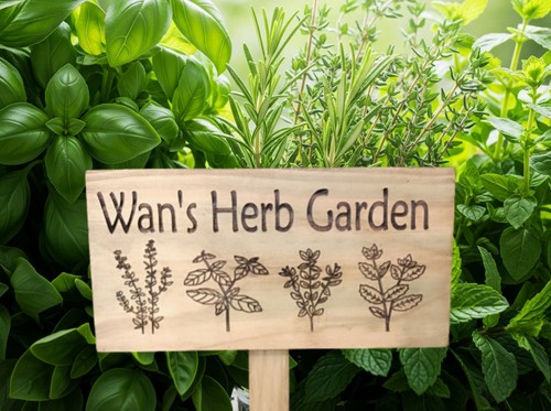 Herb garde personalised garden - herb,