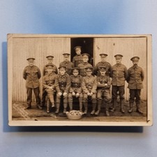 Whitchurch Postcard C1916 Real Photo WW1 Liverpool Kings Regiment Camp Salop
