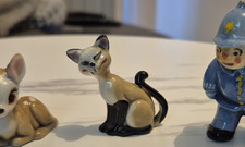 Set of 3 Ceramic Cat Figurines