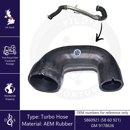 Turbo hose fits - fits, vauxhall