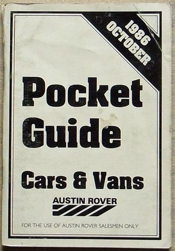Austin rover car van salesmans - austin,