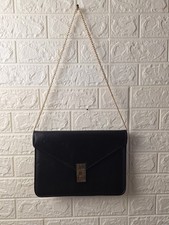 Dune London Black Leather