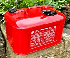 Quicksilver  Marine Fuel Tank - Metal Red Portable, Good Condition 5 Imp. Gallns
