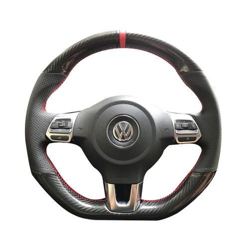 Carbon fiber hole leather car - carbon,