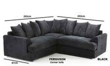JUMBO CORD SOFA SET  CORNER
