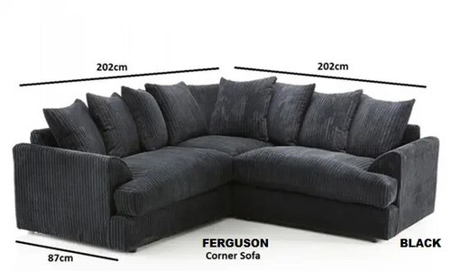 Jumbo cord sofa set corner - cord,
