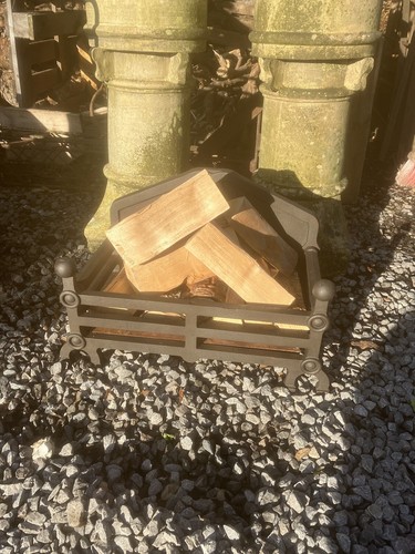 Cast iron fire basket vintage - cast,