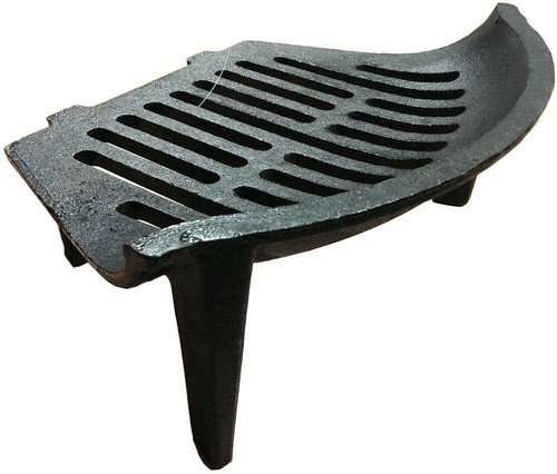 Fire grate bowed front cast - bowed,