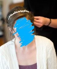 Simple pearl cluster bridal
