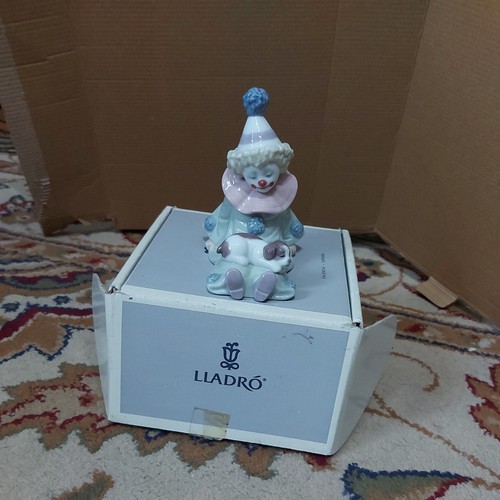 Lladro pierrot clown with - lladro,