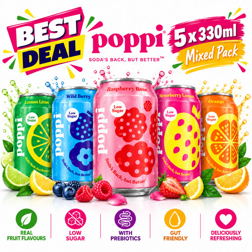Poppi sparkling prebiotic soda - poppi,