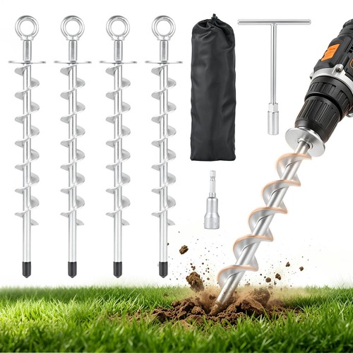 Ground anchors screw 4 - ground, –