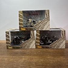 3 x Classic Motorbikes 1:24 Scale Models Ixo Museum Peugeot Indian Chief BMW R32
