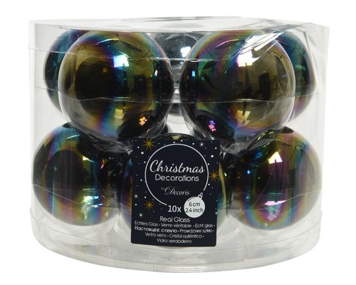 Iridescent glass christmas - iridescent,