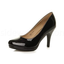 Womens ladies high mid heel