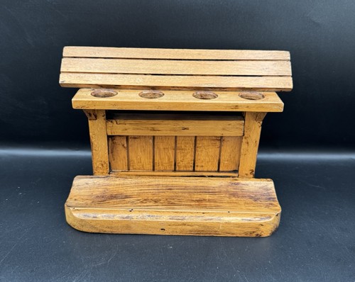 Vintage wooden pipe - pipe, rack