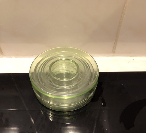 H54 vintage clear pale - x1,