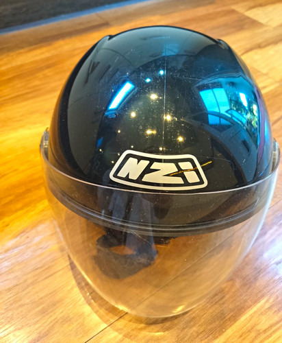 Nzi moped vespa helmet with - nzi, moped/vespa
