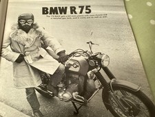 BMW R75/5 AMERICAN MOTORCYCLE ARTICLE.  ONLY COPY