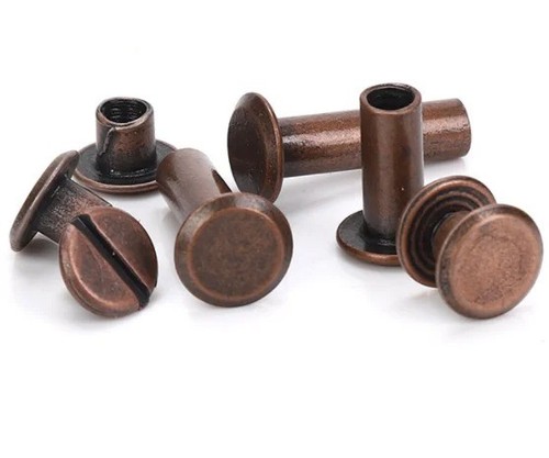10sets flat belt screw leather - flat,
