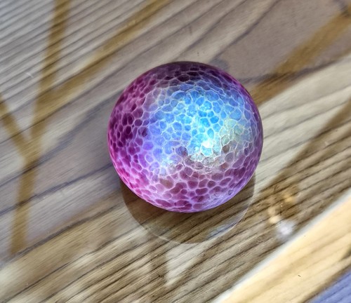 Heron glass round purple - heron, pink