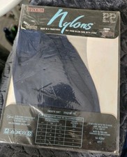 Pretty Polly French Navy  Stockings  Size 3-5