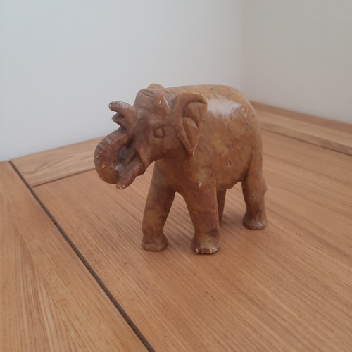 Hand carved solid stone - stone, asian