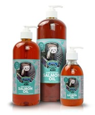 Salmon Oil for Dogs Cats Ferrets 100% Pure High in Omega 3 With Pump Fresh Pet®