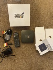 WIZARD TV BOX WITH INSTRUCTION BOOKLET AND REMOTE CONTROL.  