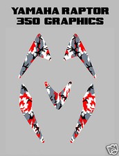 Yamaha Raptor 350 Red Camo