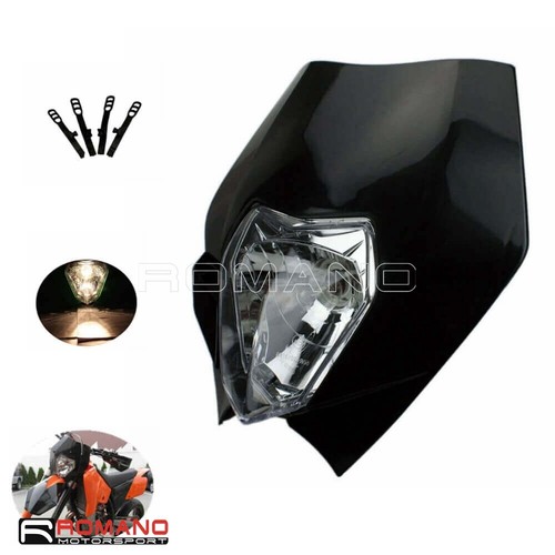 Black headlight for dual sport - headlight,