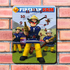 Fireman Sam Design Wall Clock New boxed Gift TV Movies Art Cartoon Kids
