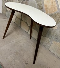 Vintage kidney shaped White