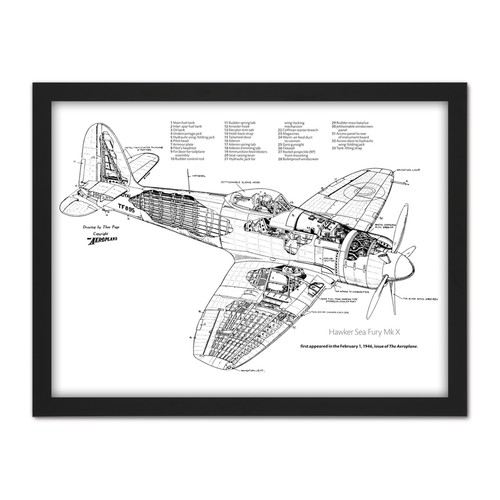 Page hawker sea - fury, mark