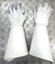 British Army Household Cavalry White Leather Gauntlet Parade Gloves Size 9.5